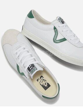 NEW Vans Premium LX Sport Low 73 White Green  Unsiex Casual Shoes M-6.5 W-8